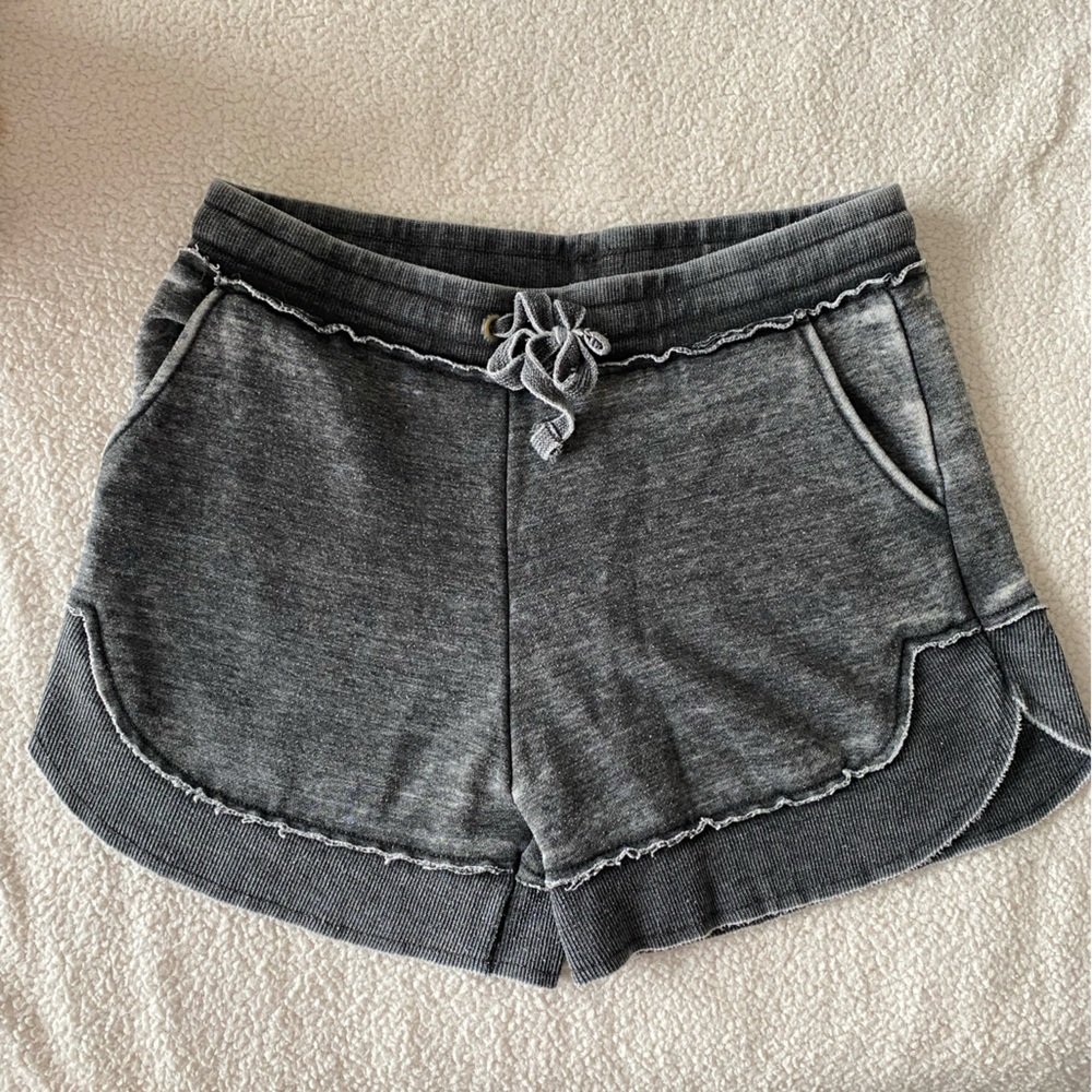 Southern Fried Cotton Sweat Shorts Gray Lounge Shorts Size M